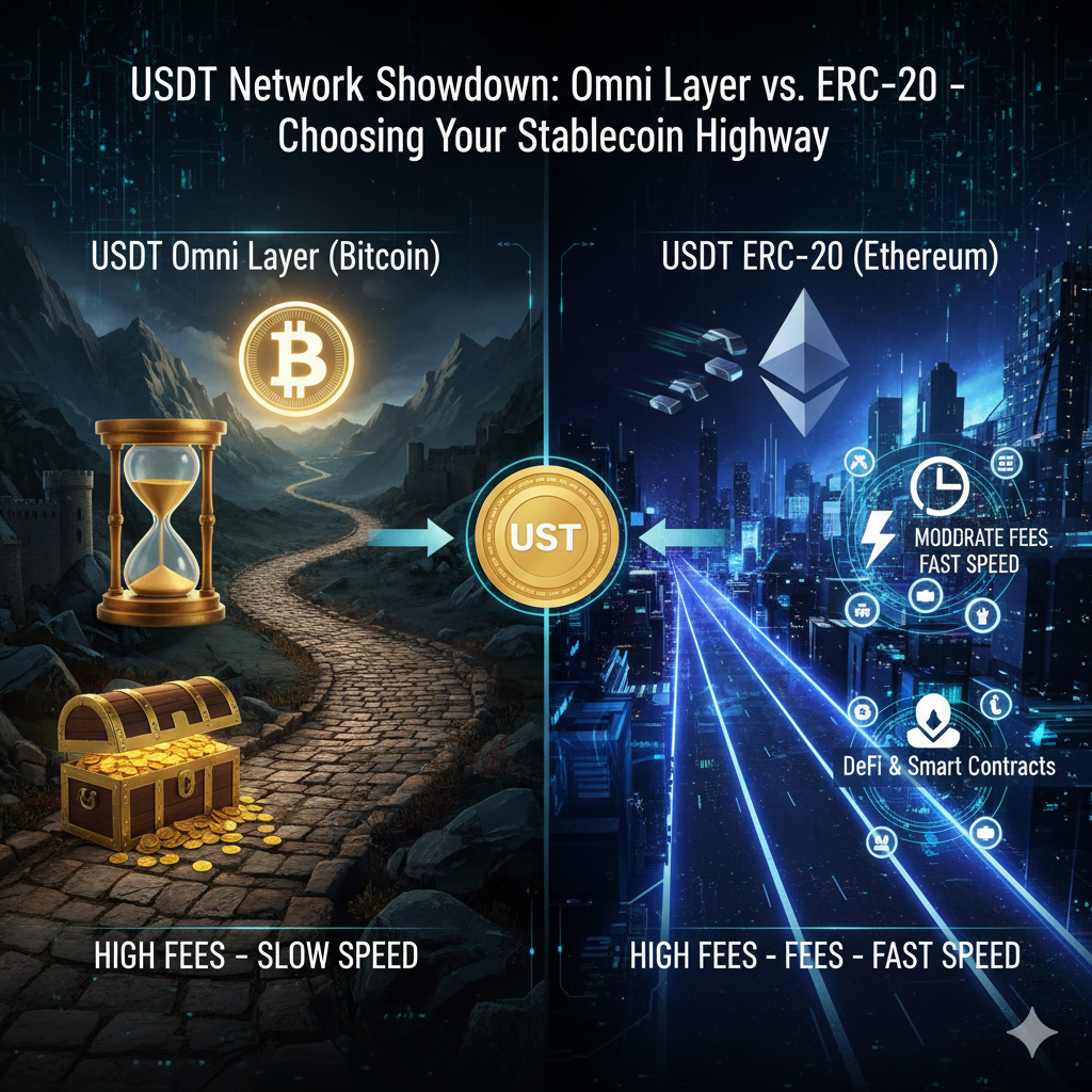 Omni Layer vs. ERC-20 – Choosing Your Stablecoin Highway usdt omni layer vs. erc 20