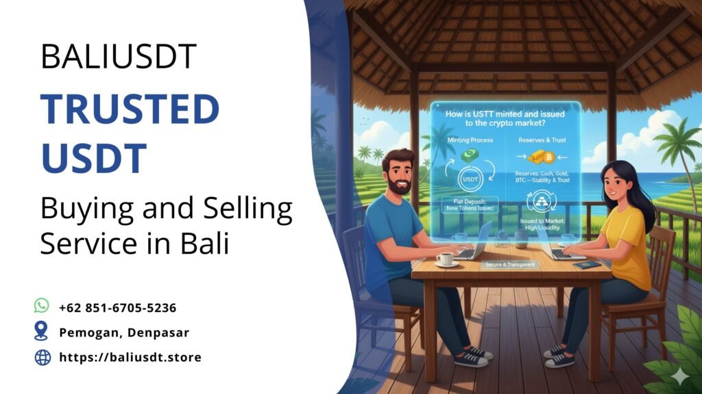 How is USDT minted and issued to the crypto market?